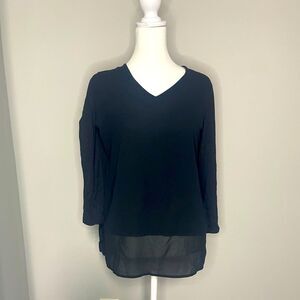 Michael Kors Black Tunic Blouse